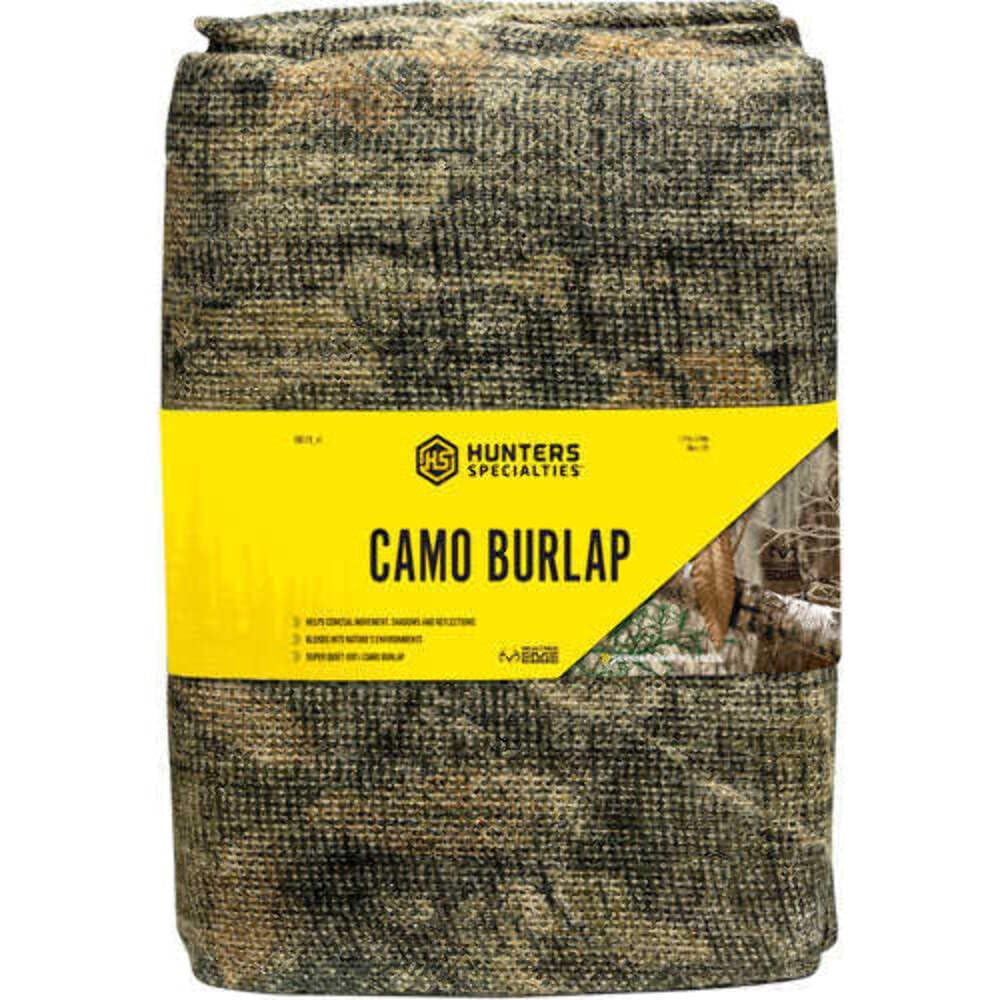 Hunters Specialties camo burlap fabric disguising shadows for treestands and boats