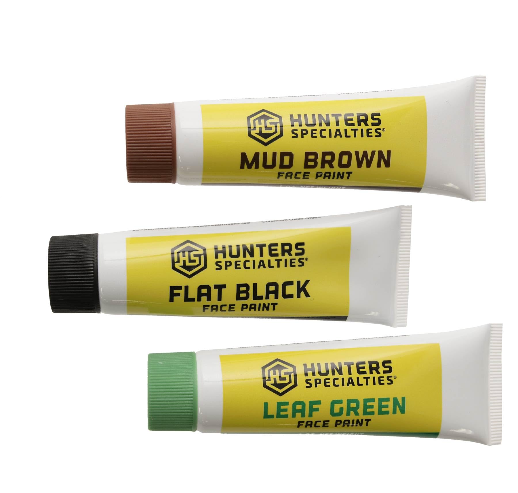 Hunters Specialties camo creme tube in leaf green for woodland blending with foliage