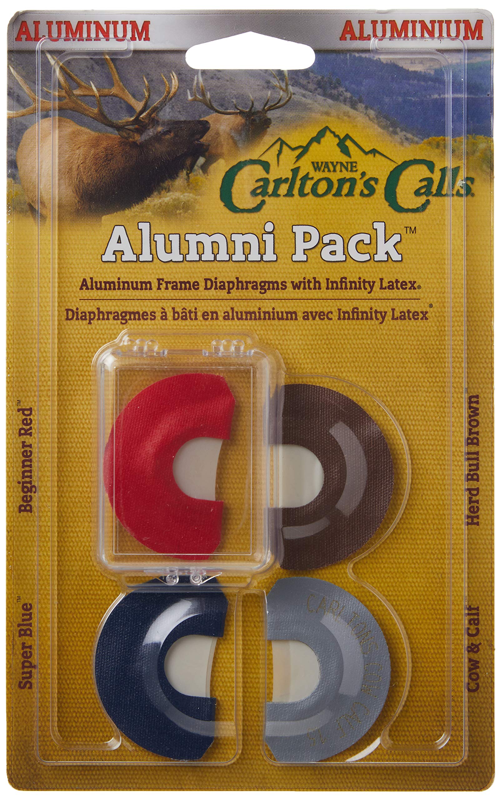 Hunters Specialties Carlton's Calls Alumni Pack blue double reed enables versatile elk bugles and cow calls