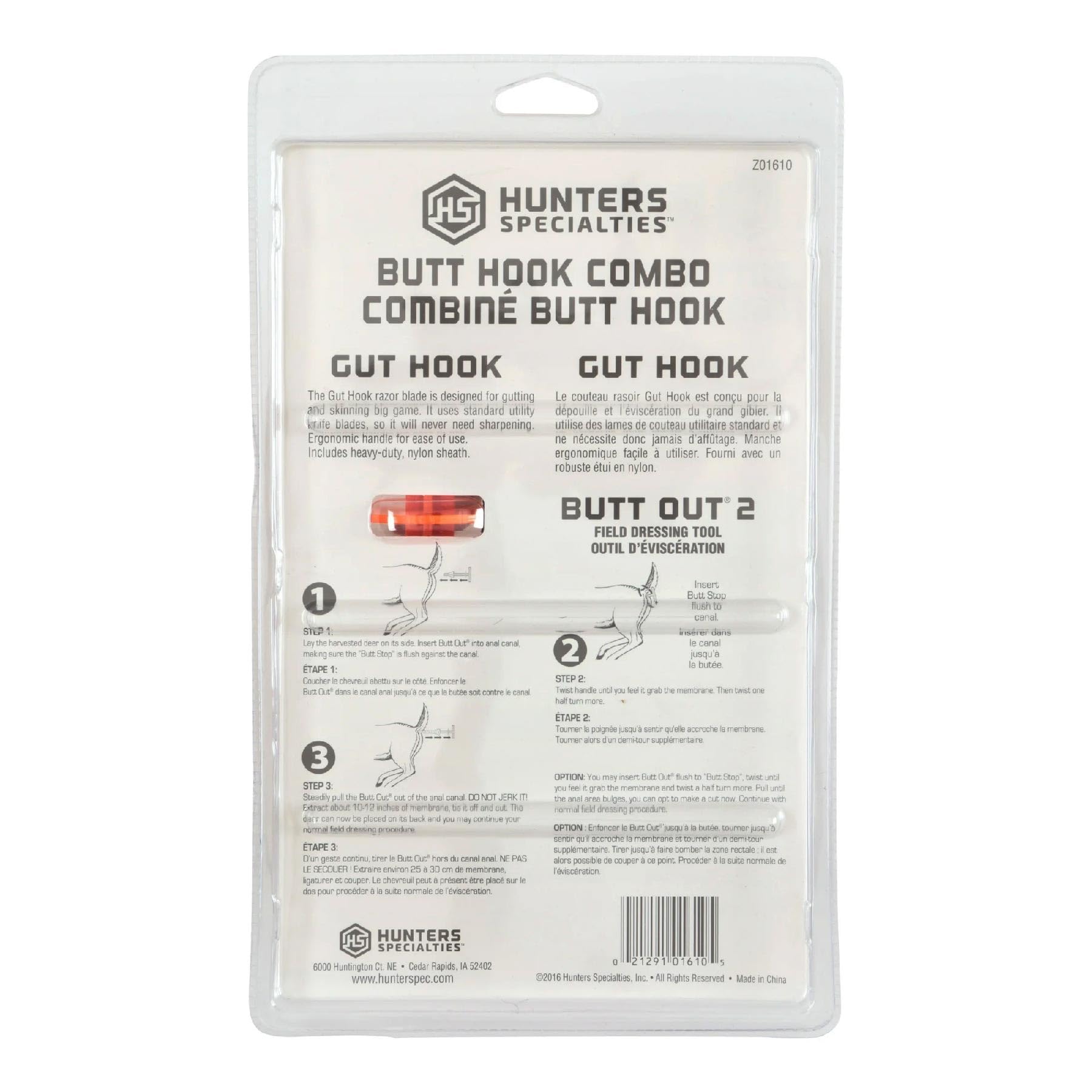 Hunters Specialties Carry pouch protects the Gut Hook during transport.