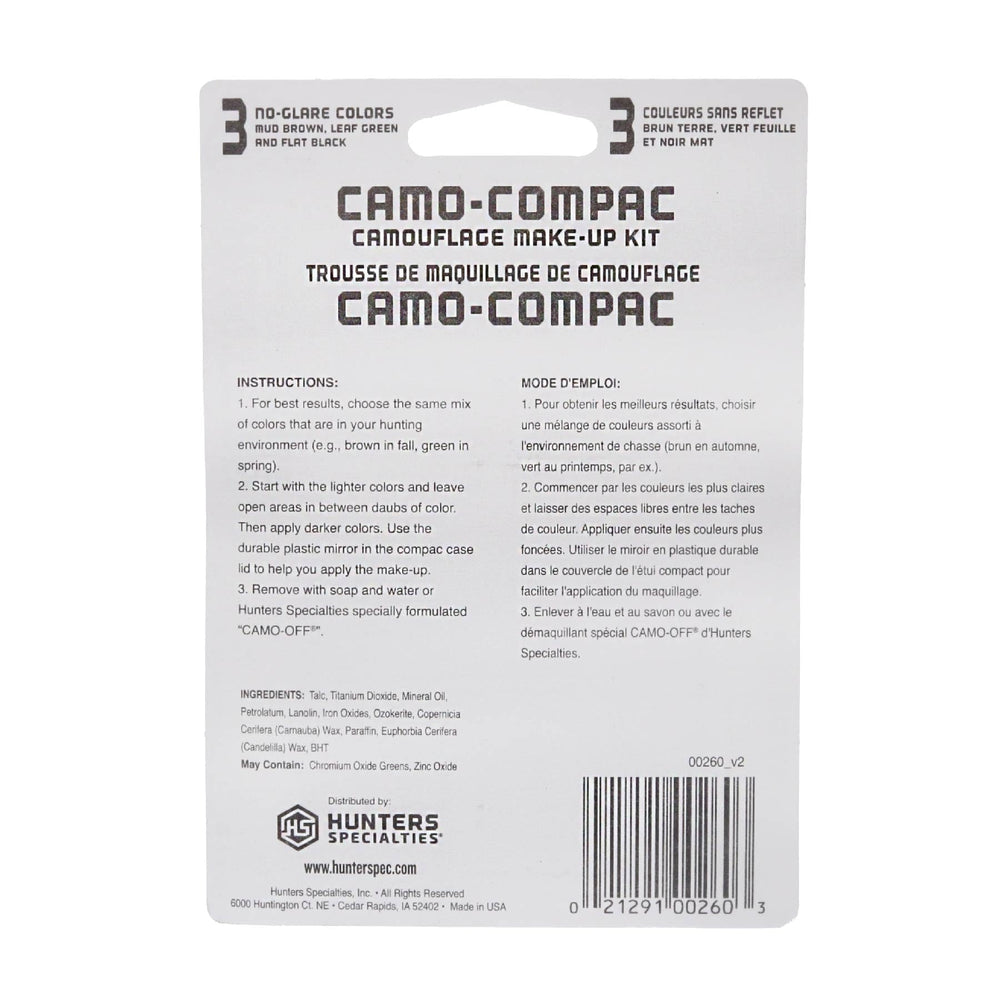 Compac military woodland colors palette for rugged terrain camouflage by Hunters Specialties.