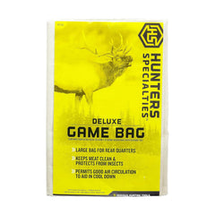 Hunters Specialties Deluxe Game Bag 40x48 in use protects elk meat from dirt