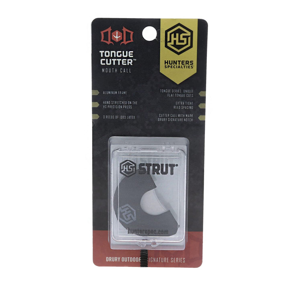 Mark Drury signature notch in Tongue Cutter adds authentic cutter call design