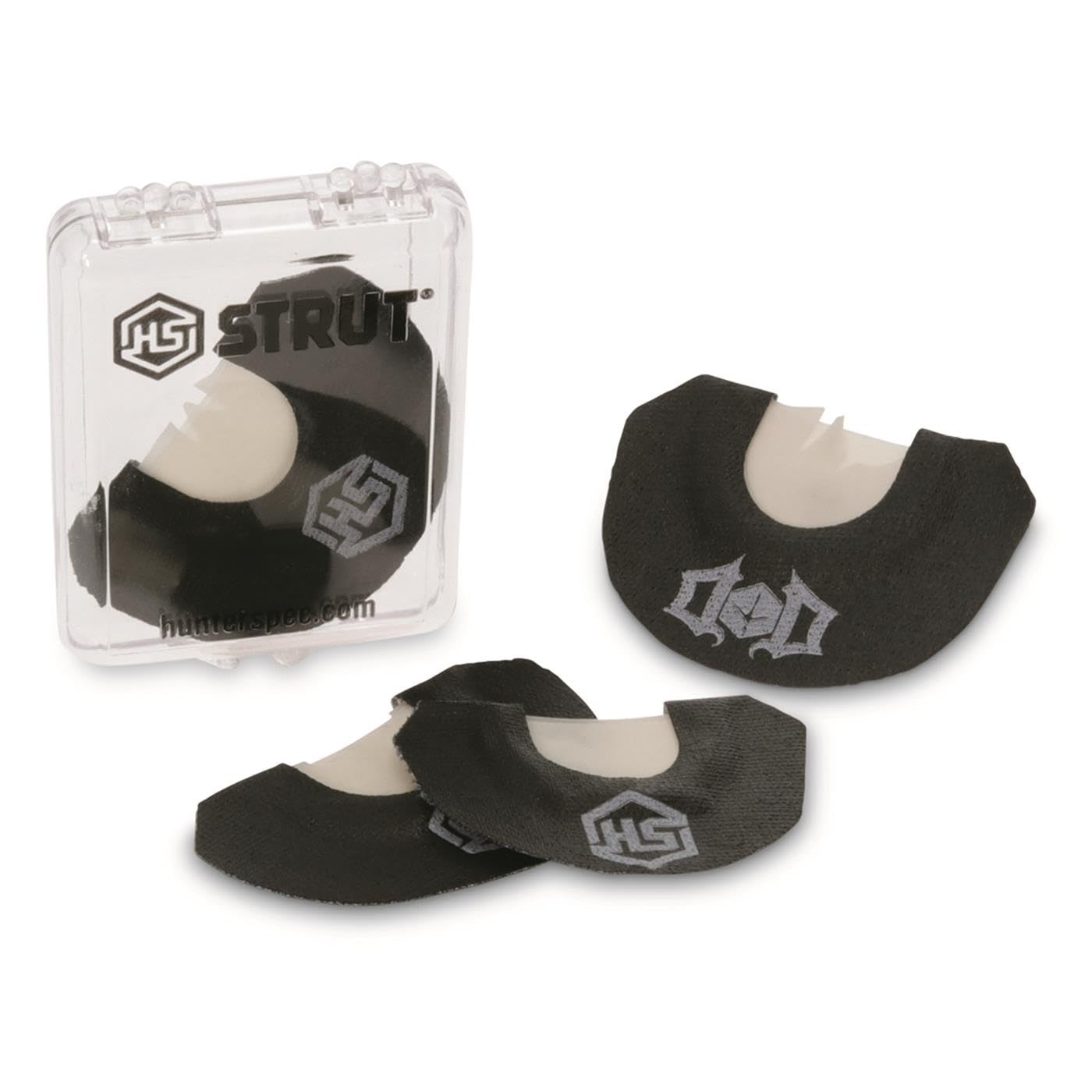 Hunters Specialties Drury Tongue Series mouth calls pack shot showing compact 4-pack for field use