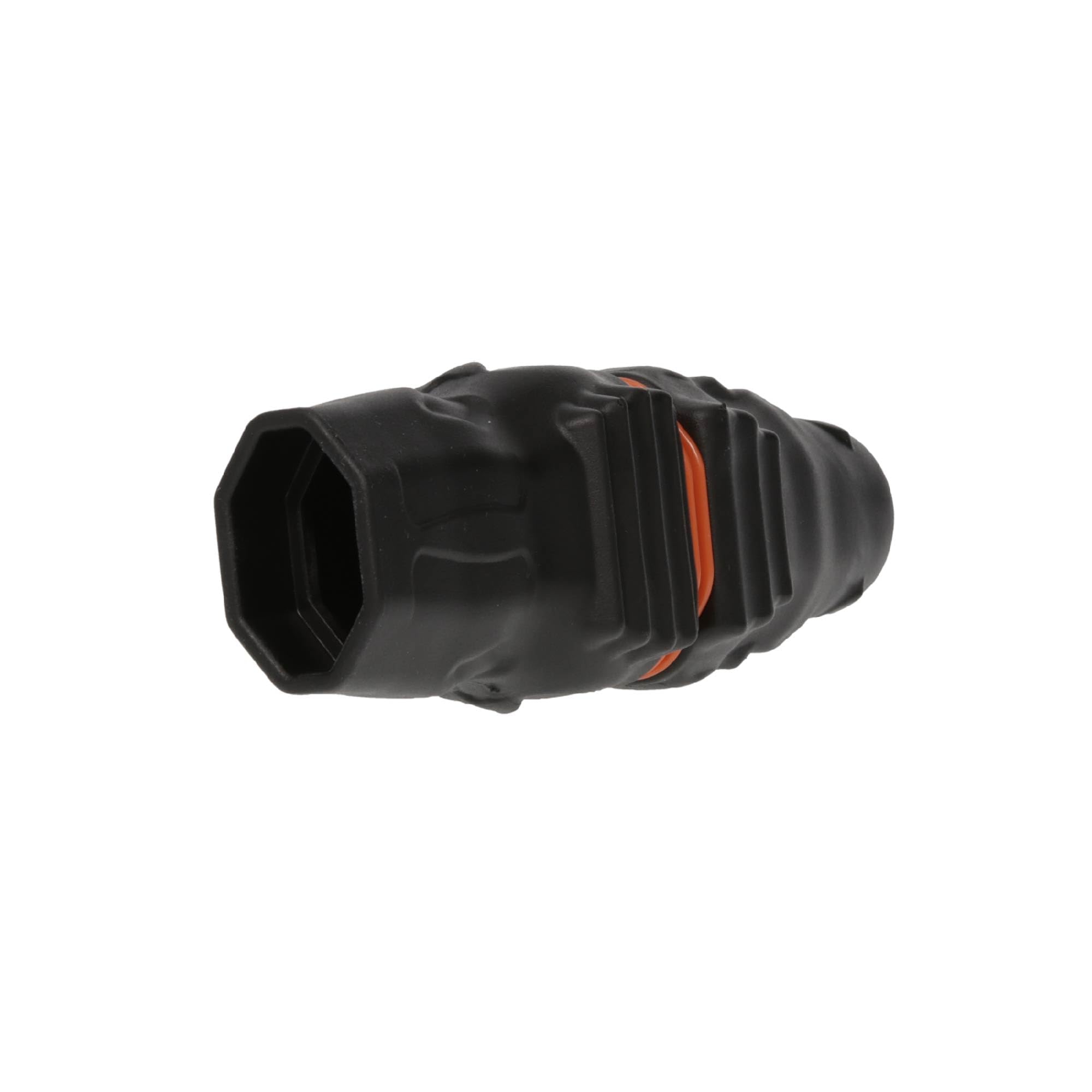 Durable injection-molded rubber and ABS construction