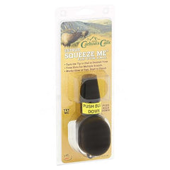 Hunters Specialties Estrus Squeeze Me elk call in use with tunable tone slots