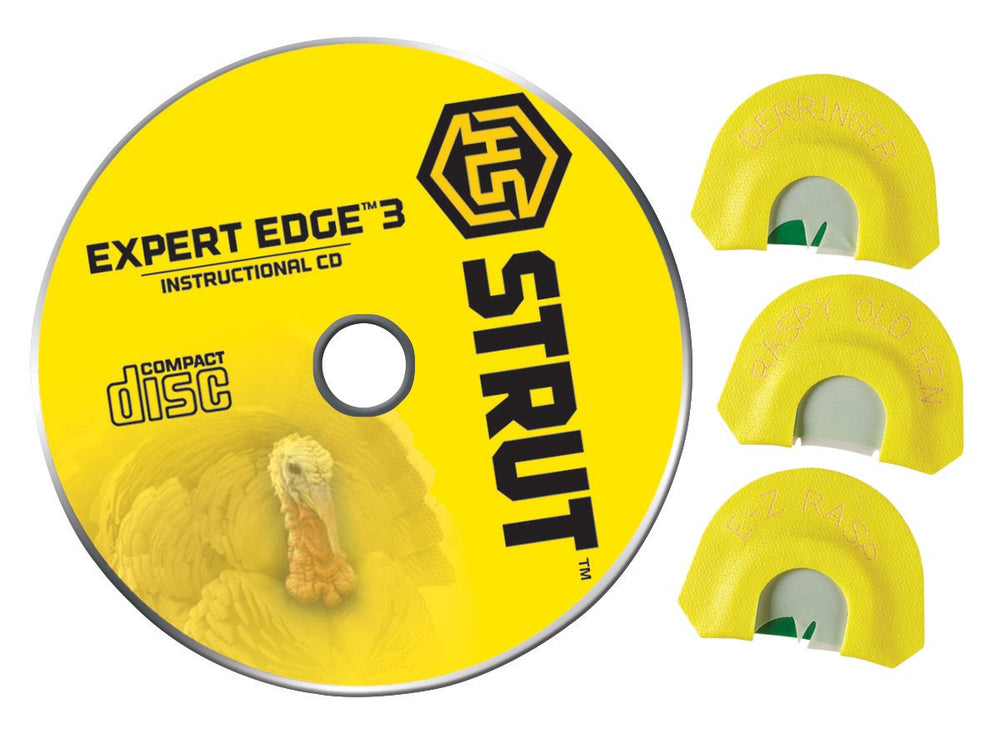 Hunters Specialties HS Strut Expert Edge 3 turkey diaphragm combo ready for field use with versatile tones