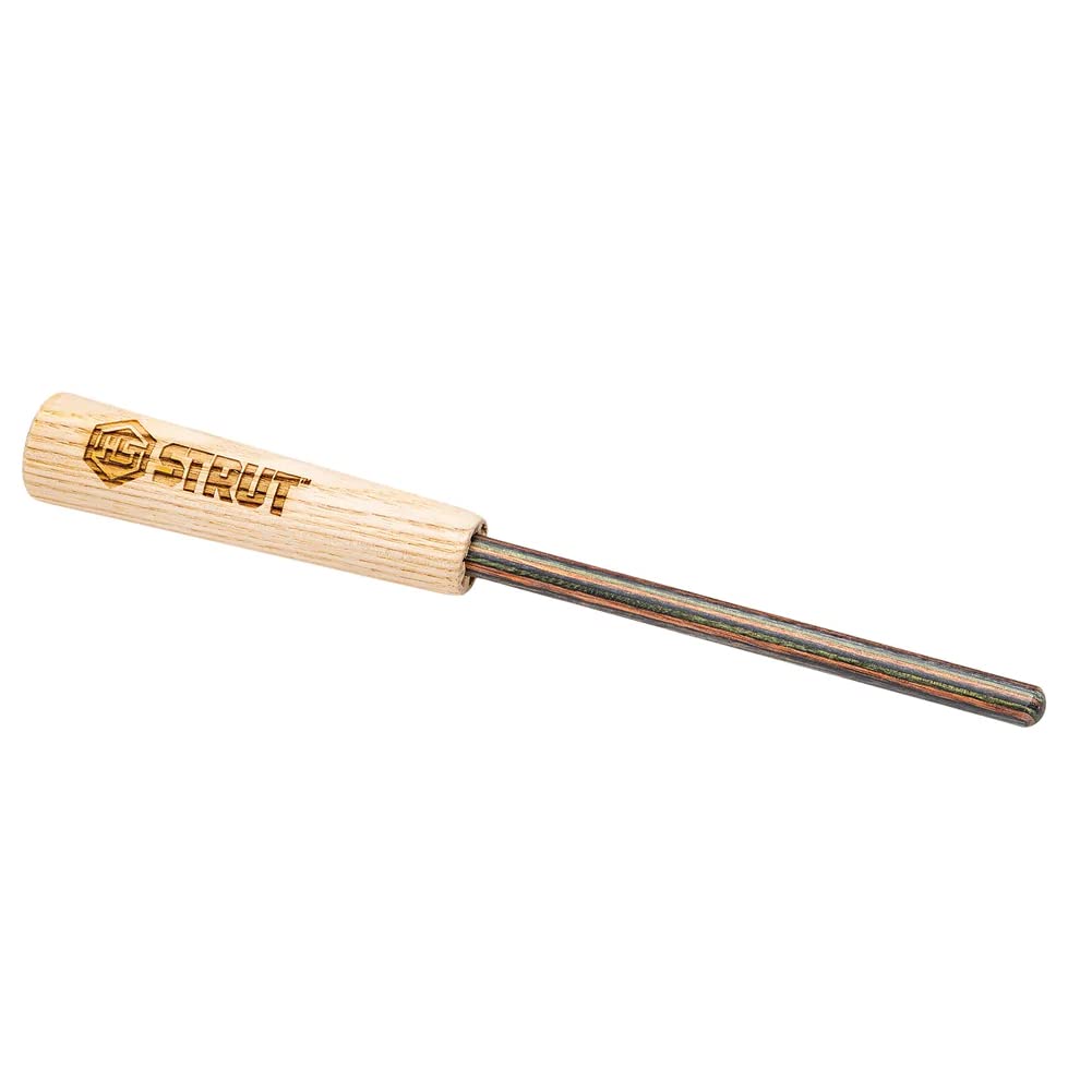 HS Strut Select Dymalux ash striker paired with glass soundboard for strong turkey attraction.