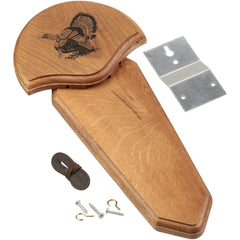Hunters Specialties HS Strut plaque side view highlighting optional hooks for extra beards.