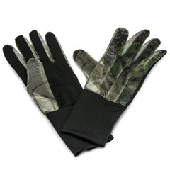 Hunters Specialties net gloves in Realtree Edge camo, breathable and quiet for warm-weather hunts