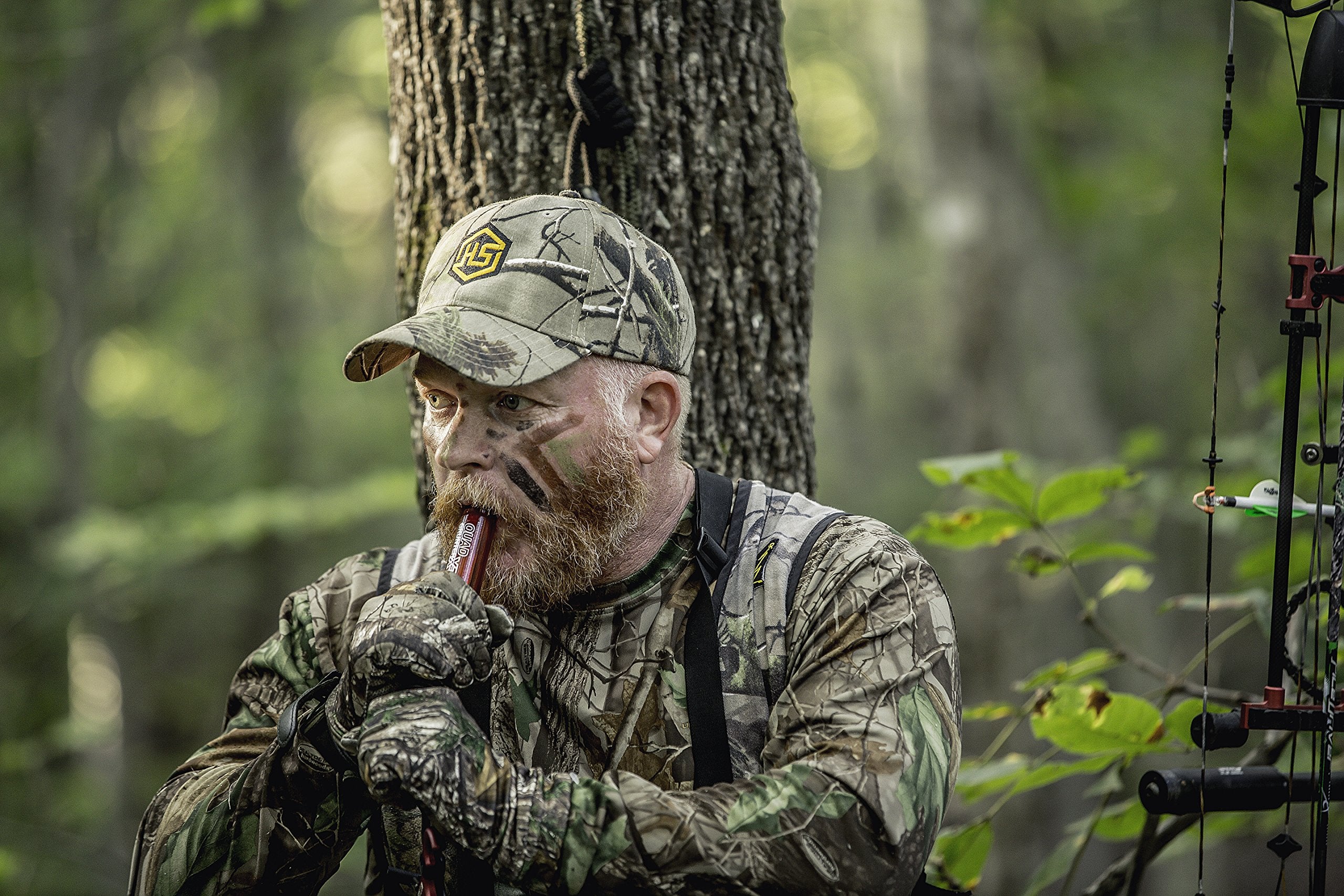 Soft grip on Quadgrunter XT keeps calls quiet and comfortable during long sits