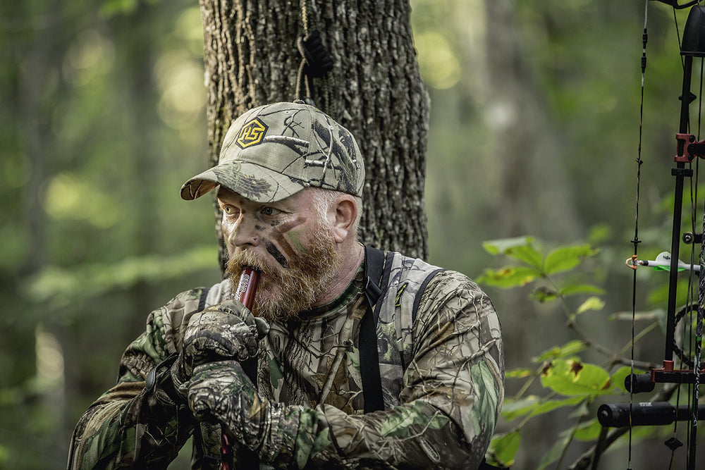 Soft grip on Quadgrunter XT keeps calls quiet and comfortable during long sits