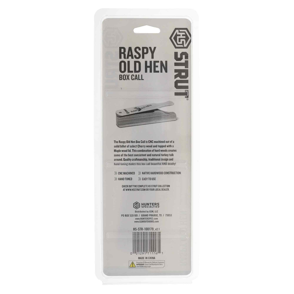 Rugged, authentic aesthetics make the Hunters Specialties Raspy Old Hen a reliable field companion
