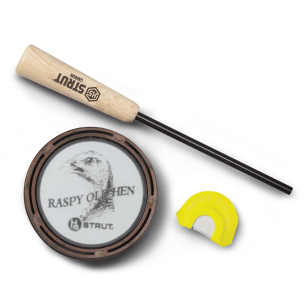 Hunters Specialties Raspy Old Hen glass pot call for realistic turkey sounds in the field