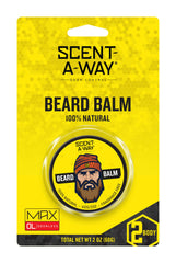 Hunters Specialties Scent-A-Way Beard Balm 2 oz canister - odor-controlling facial hair balm