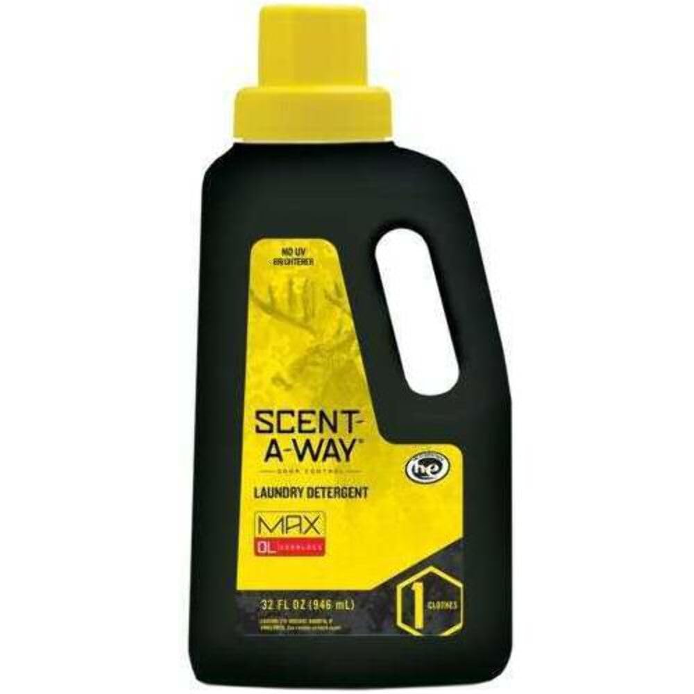 Hunters Specialties Scent-A-Way Max bottle for odor elimination on hunting gear