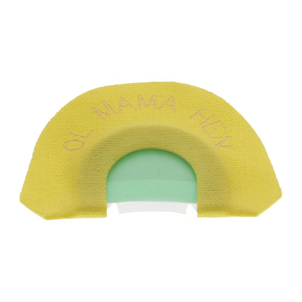 Hunters Specialties Strut Ol' Mama Hen diaphragm close-up; ultra-thin reeds for realism.