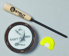 Hunters Specialties Strut Select turkey calls pack showing premium components