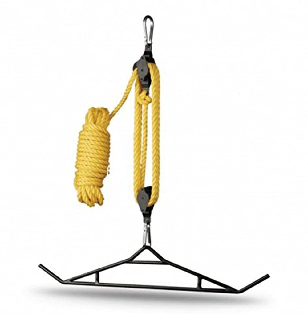 Hunters Specialties Super Mag 6 1Lift setup with rope and gambrel for heavy game handling