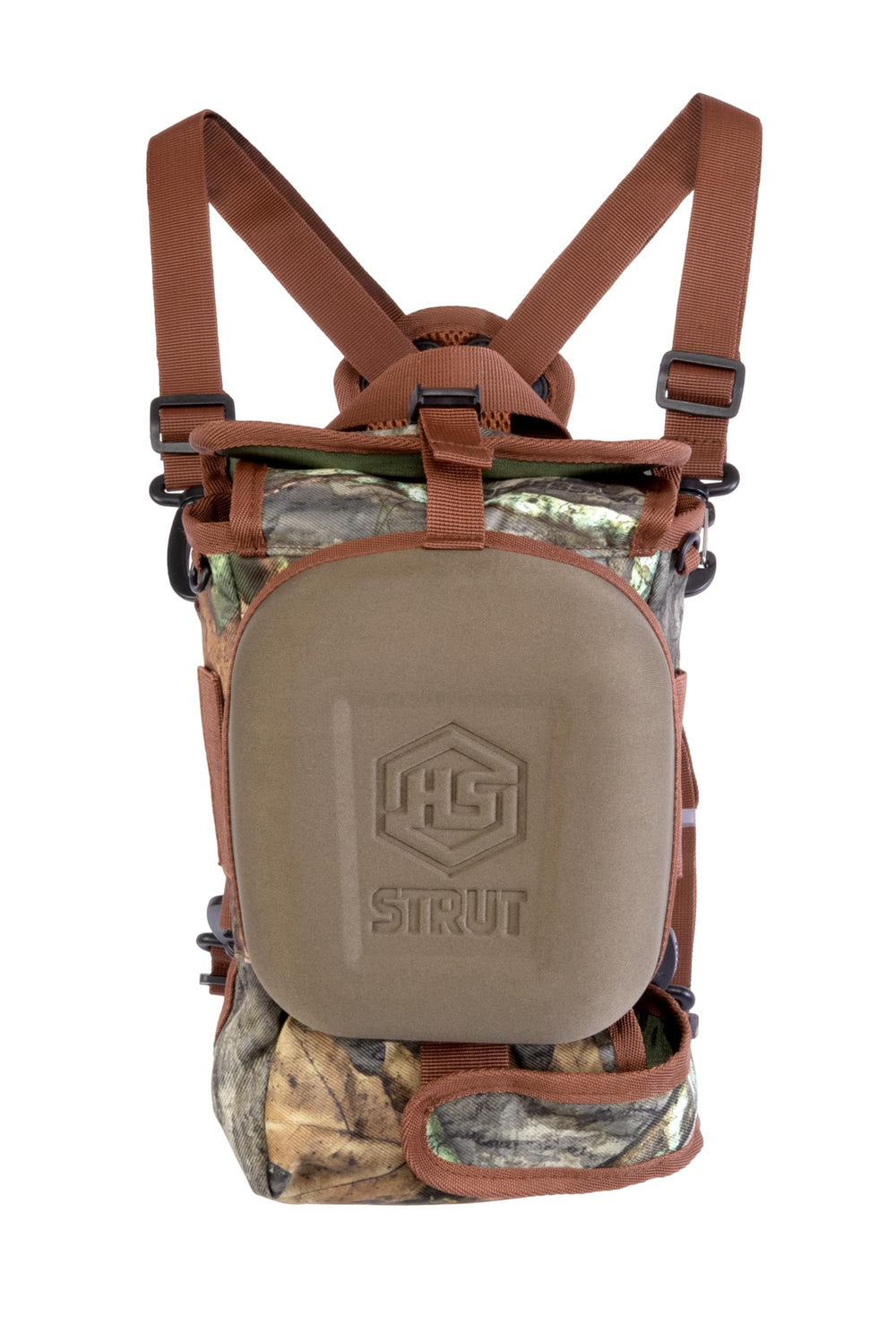 Hunters Specialties chest pack front-pocket layout for quick call access
