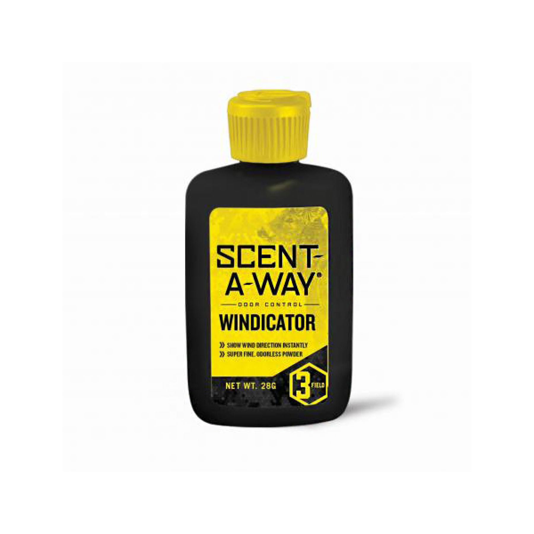 Hunters Specialties Windindicator bottle pour reveals wind direction for stealthy approach.
