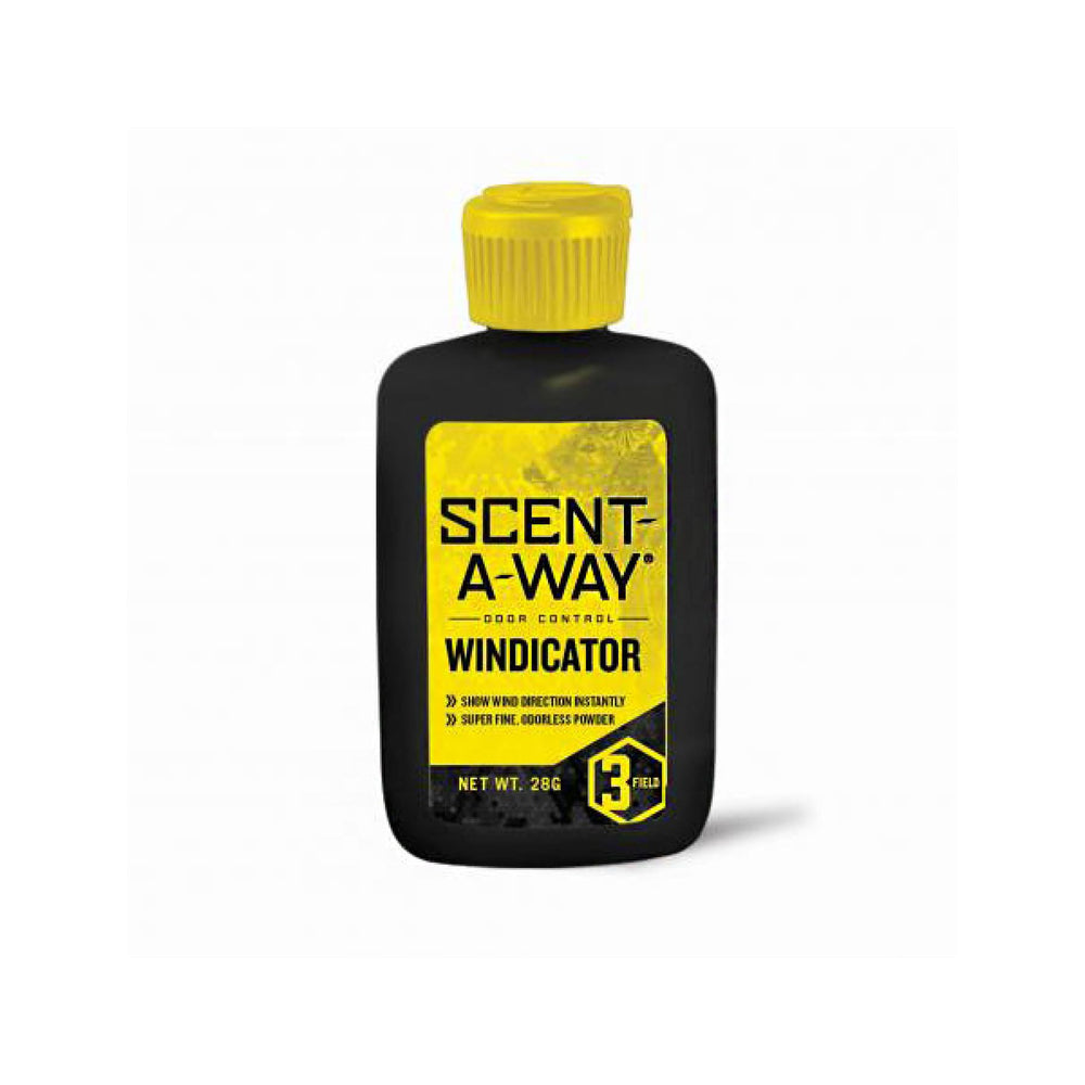Hunters Specialties Windindicator bottle pour reveals wind direction for stealthy approach.