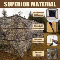 Hunthor duck blind dog doors with silent track ease pets during hunts.