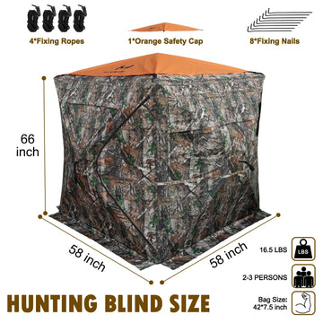 Hunthor hunting blind deer turkey hunt location showcases rugged field use.