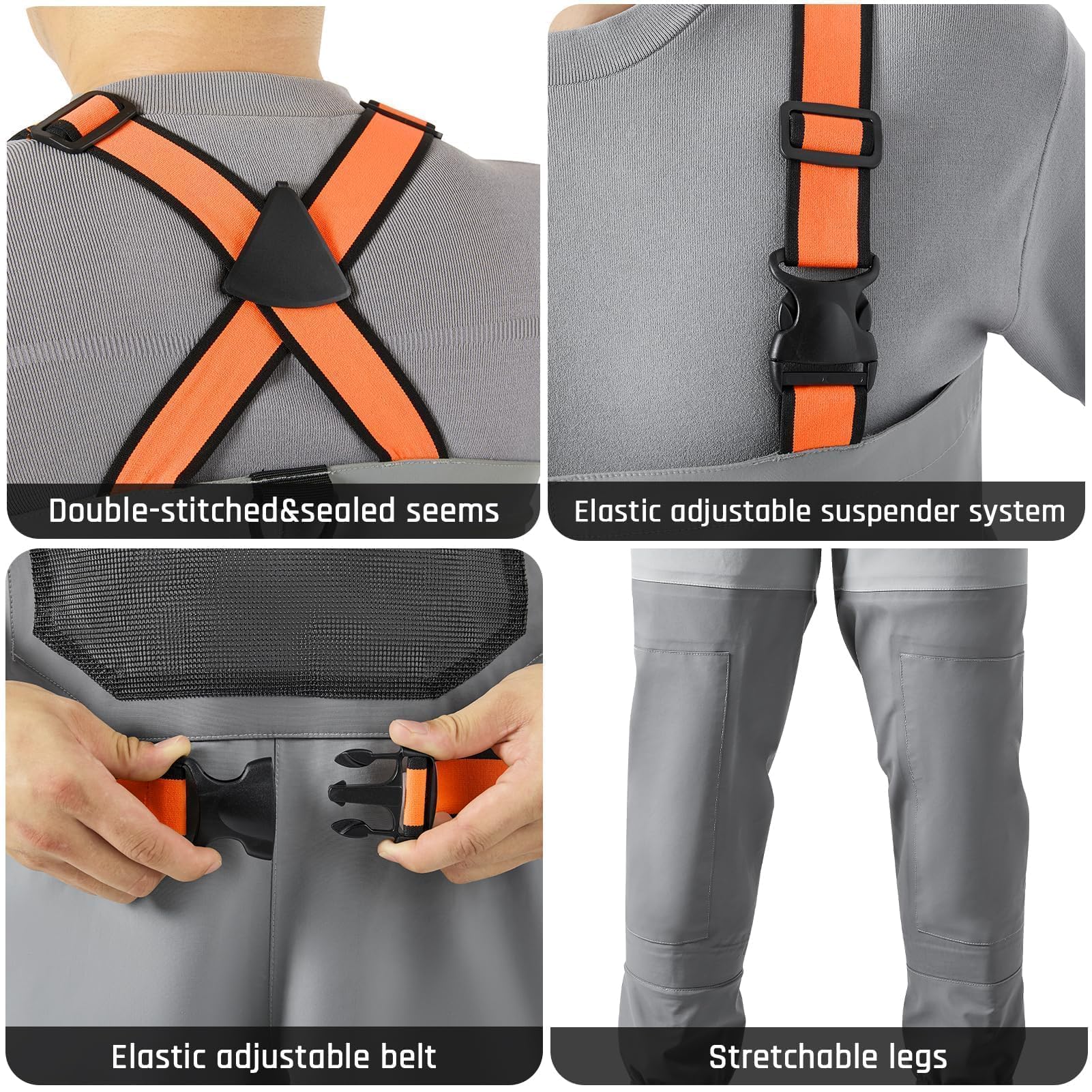 Mesh pocket inside Hunthor waders for gear organization