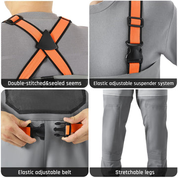 Mesh pocket inside Hunthor waders for gear organization