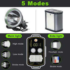 Hunting Friends 40W headlamp yellow lens close-up improves fog visibility