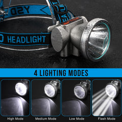 Hunting Friends headlamp offers four lighting modes for precise visibility across activities.