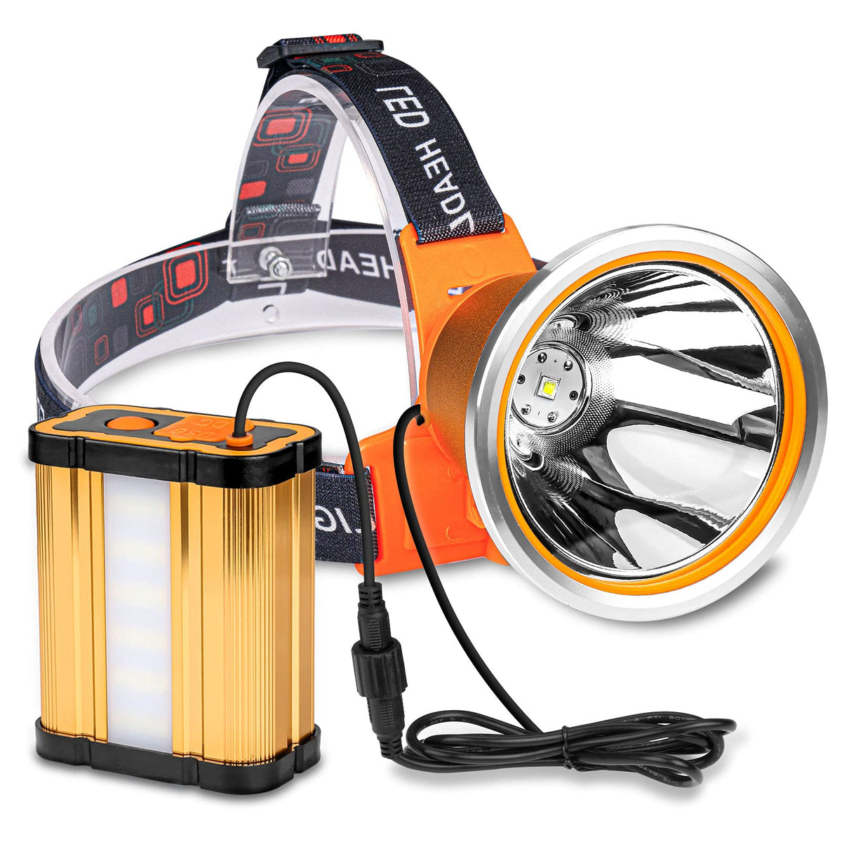 Hunting Friends headlamp balanced design for comfortable all-night wear.