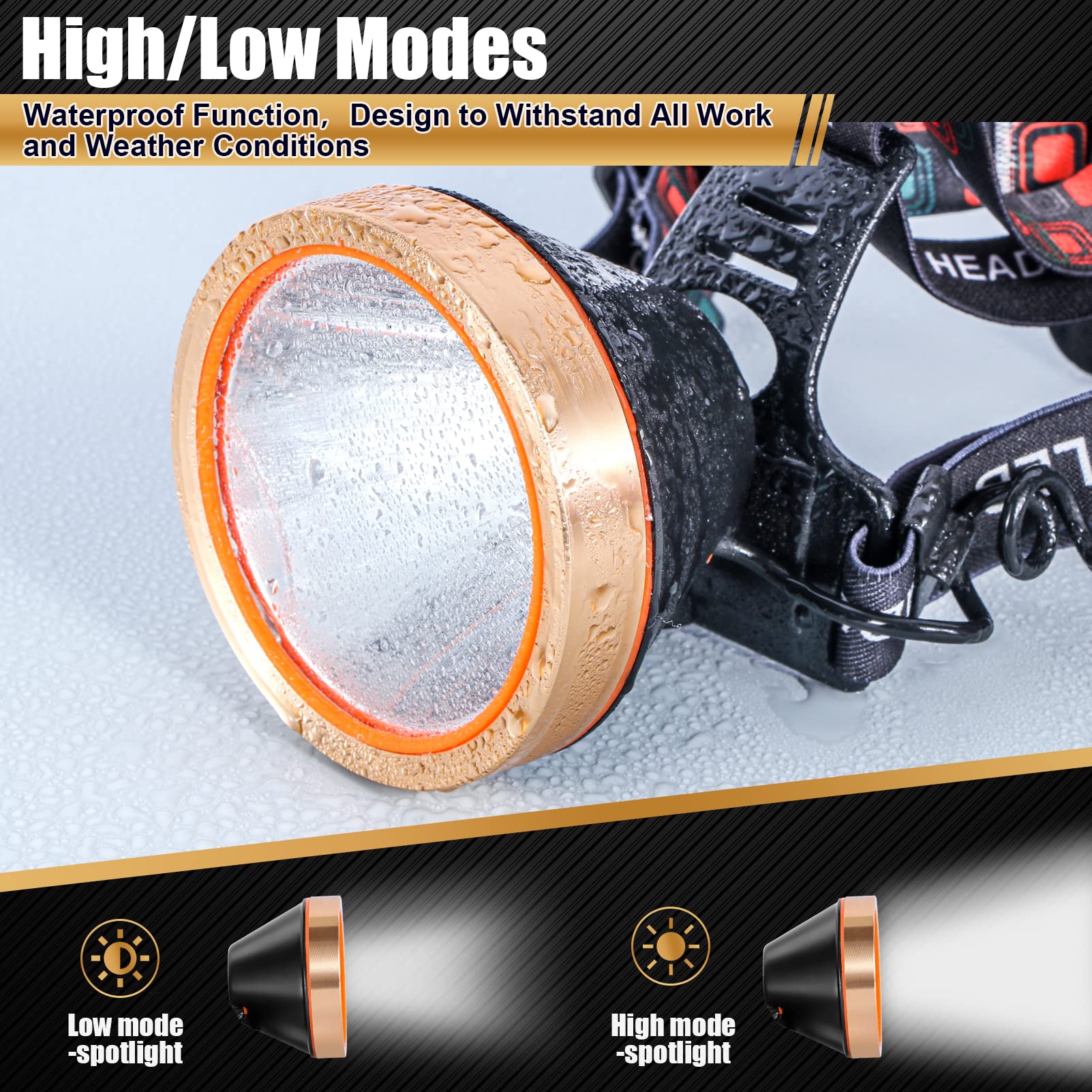 Hunting Friends versatile headlamp suitable for indoor and outdoor adventures and tasks.