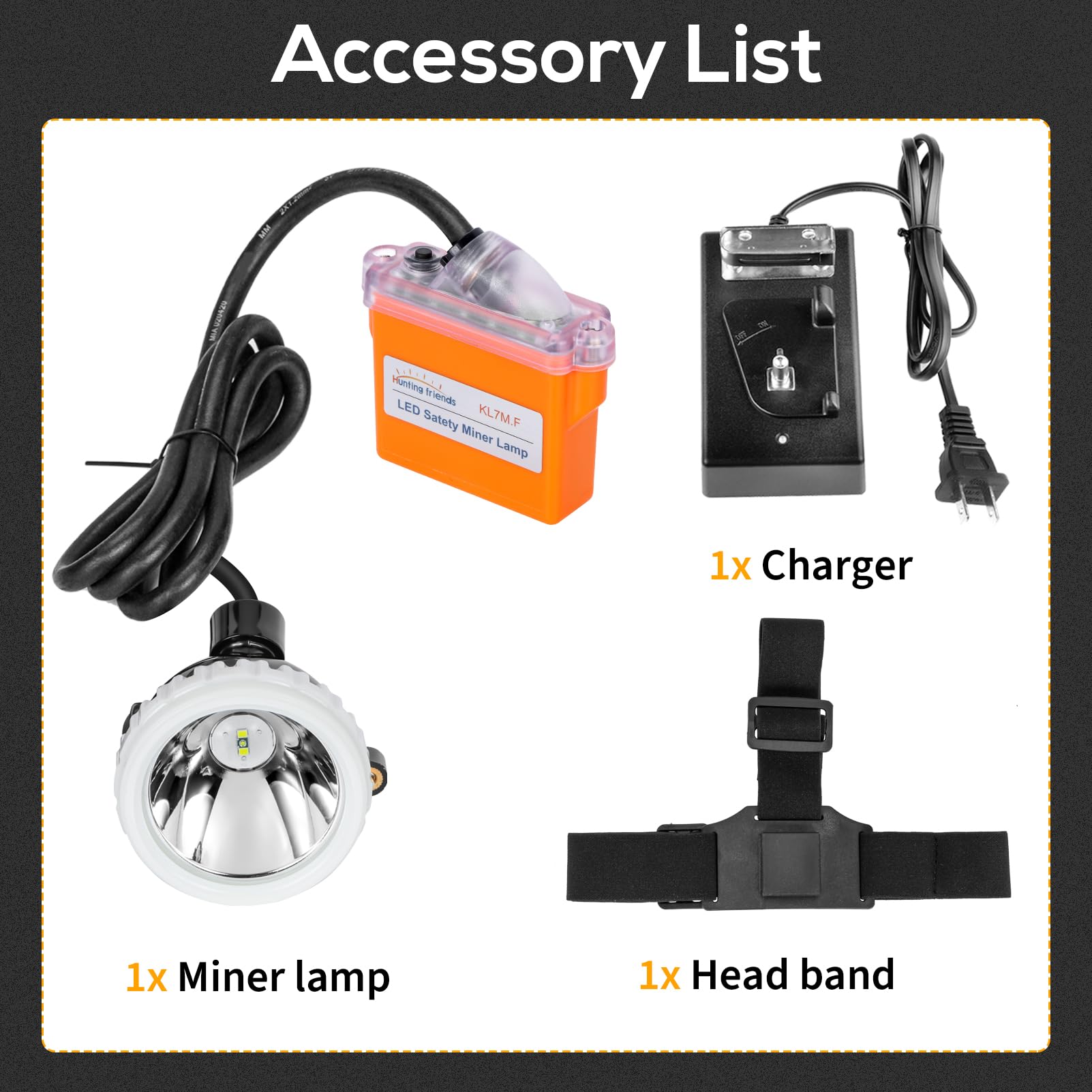Hunting Friends KL7M.F headlamp rugged housing for extreme environments