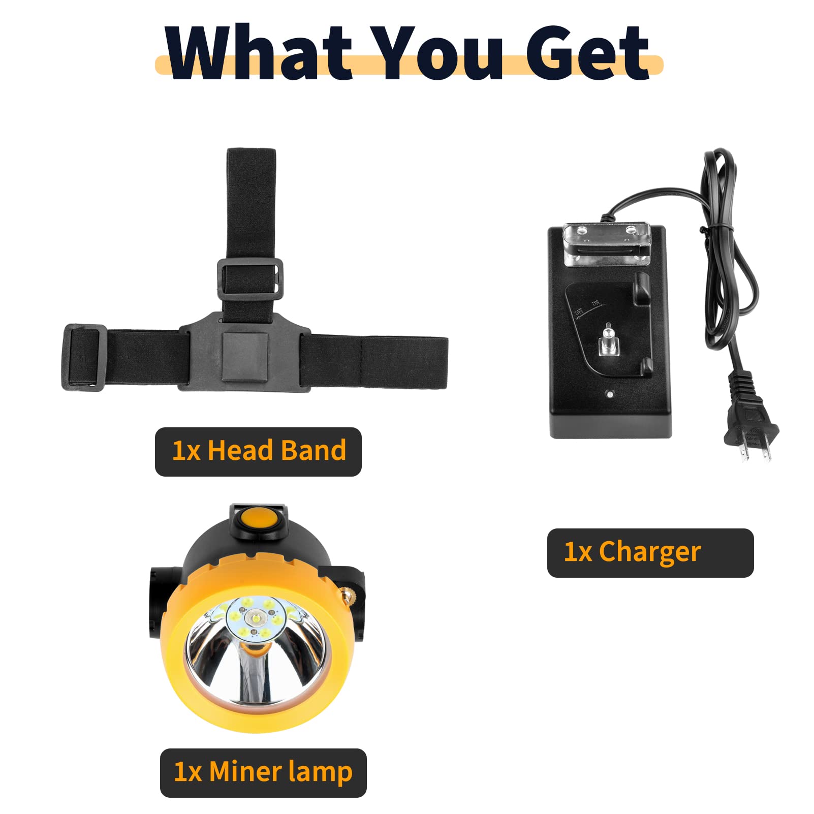 Hunting Friends 1 main LED plus 6 auxiliary LEDs for bright coverage.