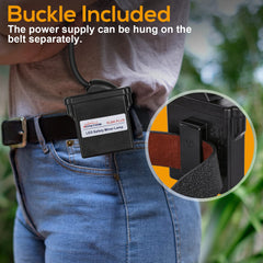 Hunting Friends Superbright headlamp worn on head enables hands-free night exploration.