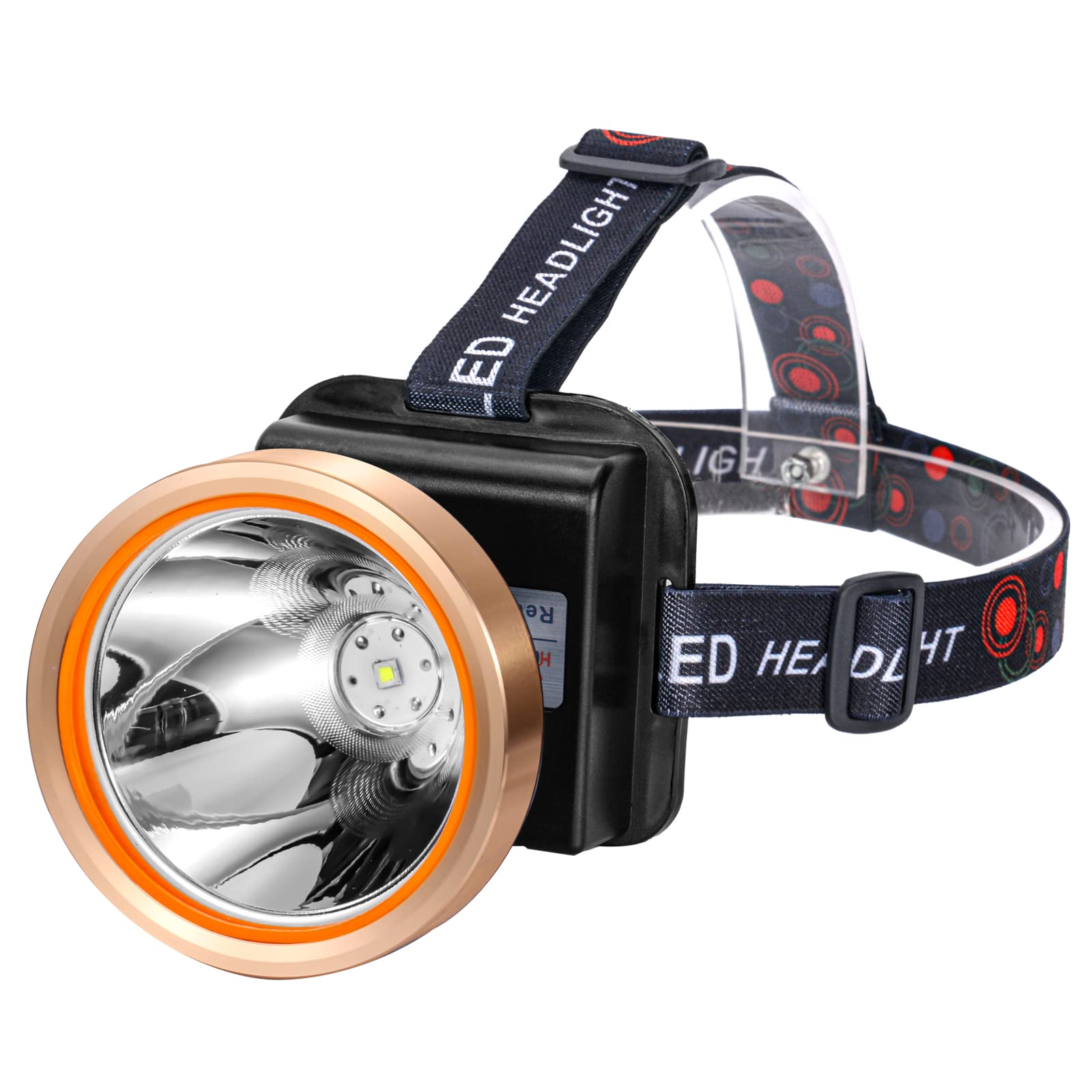 Hunting Friends Superbright LED headlamp front view for clear night visibility