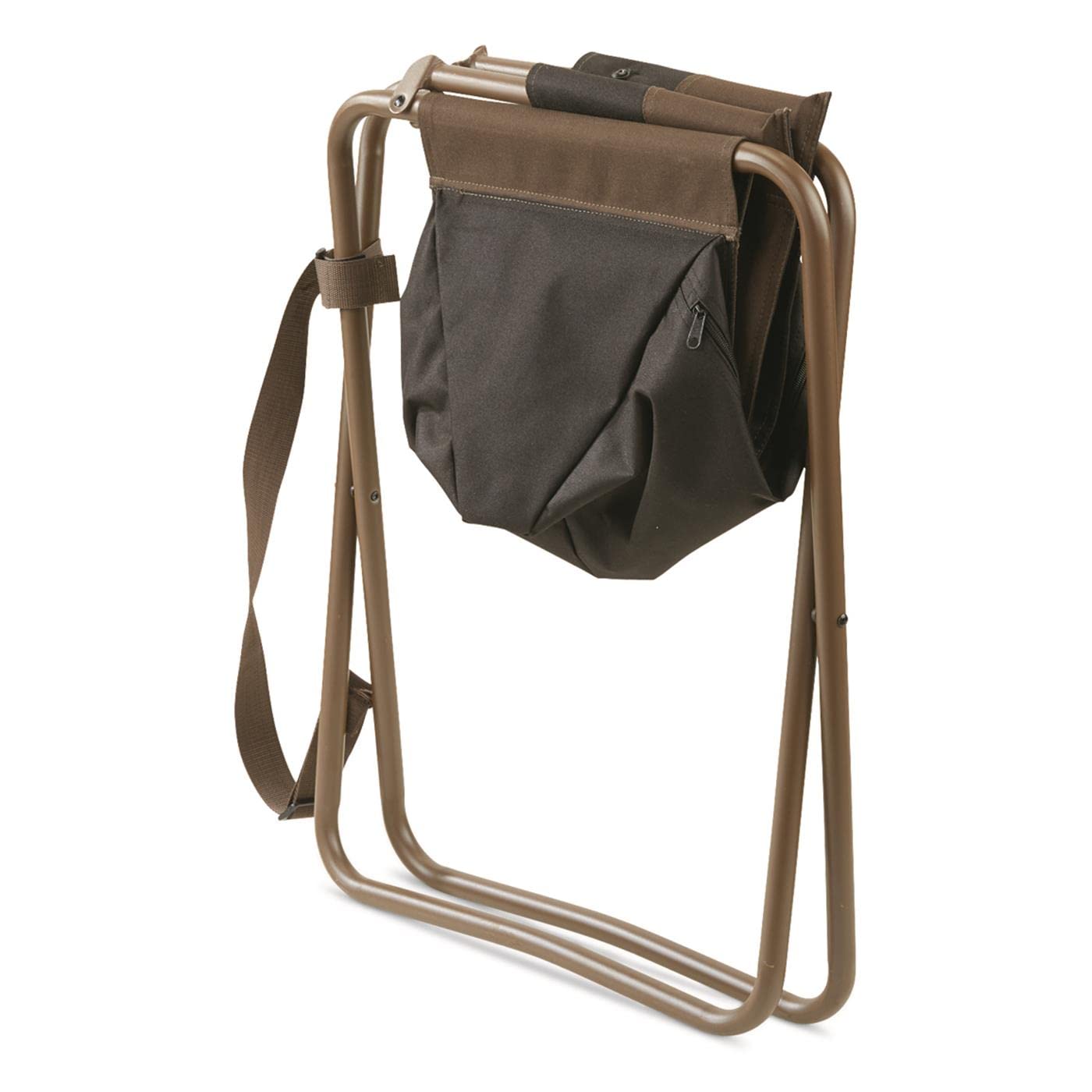 HUNTRITE Legend ground-blind use provides stable seating on uneven terrain.