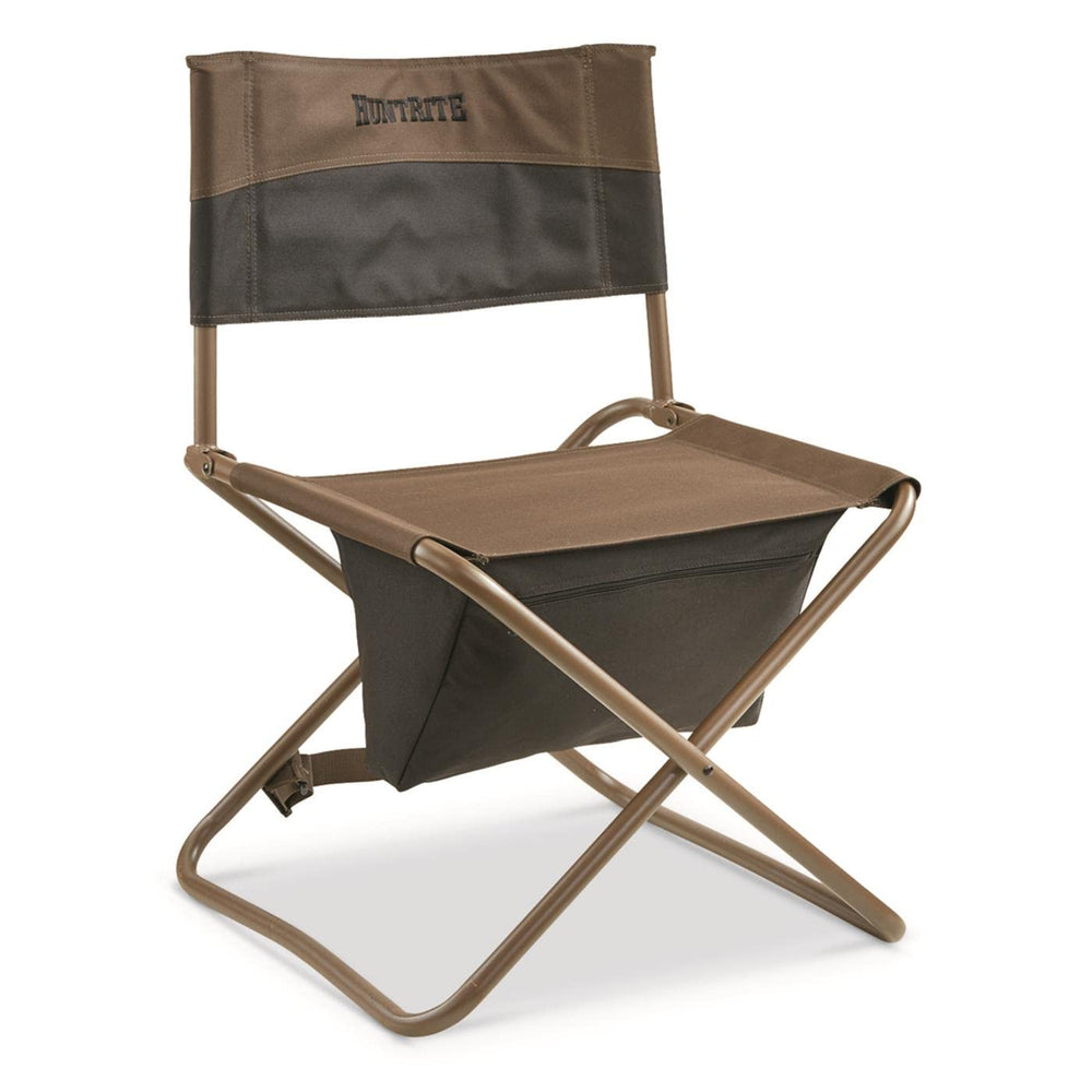 HUNTRITE Legend hunting chair with high-back design for all-day comfort during waits.