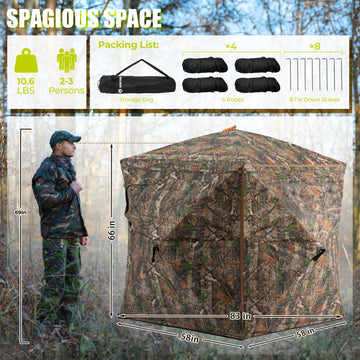 HUNTSEN includes a portable bag for easy transport.