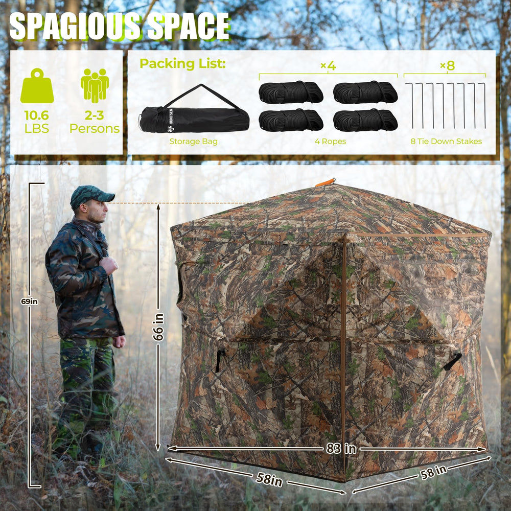 HUNTSEN includes a portable bag for easy transport.