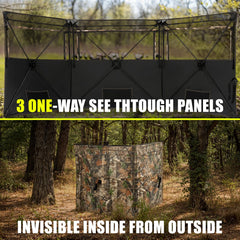HUNTSEN camouflage pattern with vegetation loops enhances concealment