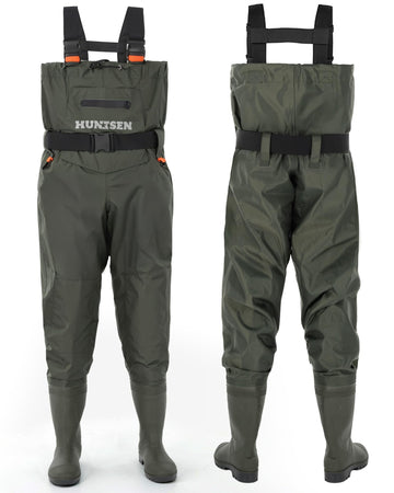 HUNTSEN fishing waders waterproof phone case keeps valuables dry.