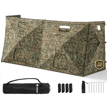 HUNTSEN hunting blind camouflage pattern blends with surroundings for concealed hunts