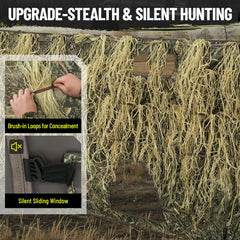 HUNTSEN hunting blind silent windows enable stealthy adjustments