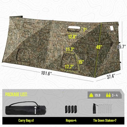 HUNTSEN hunting blind durable 600D fabric for field durability