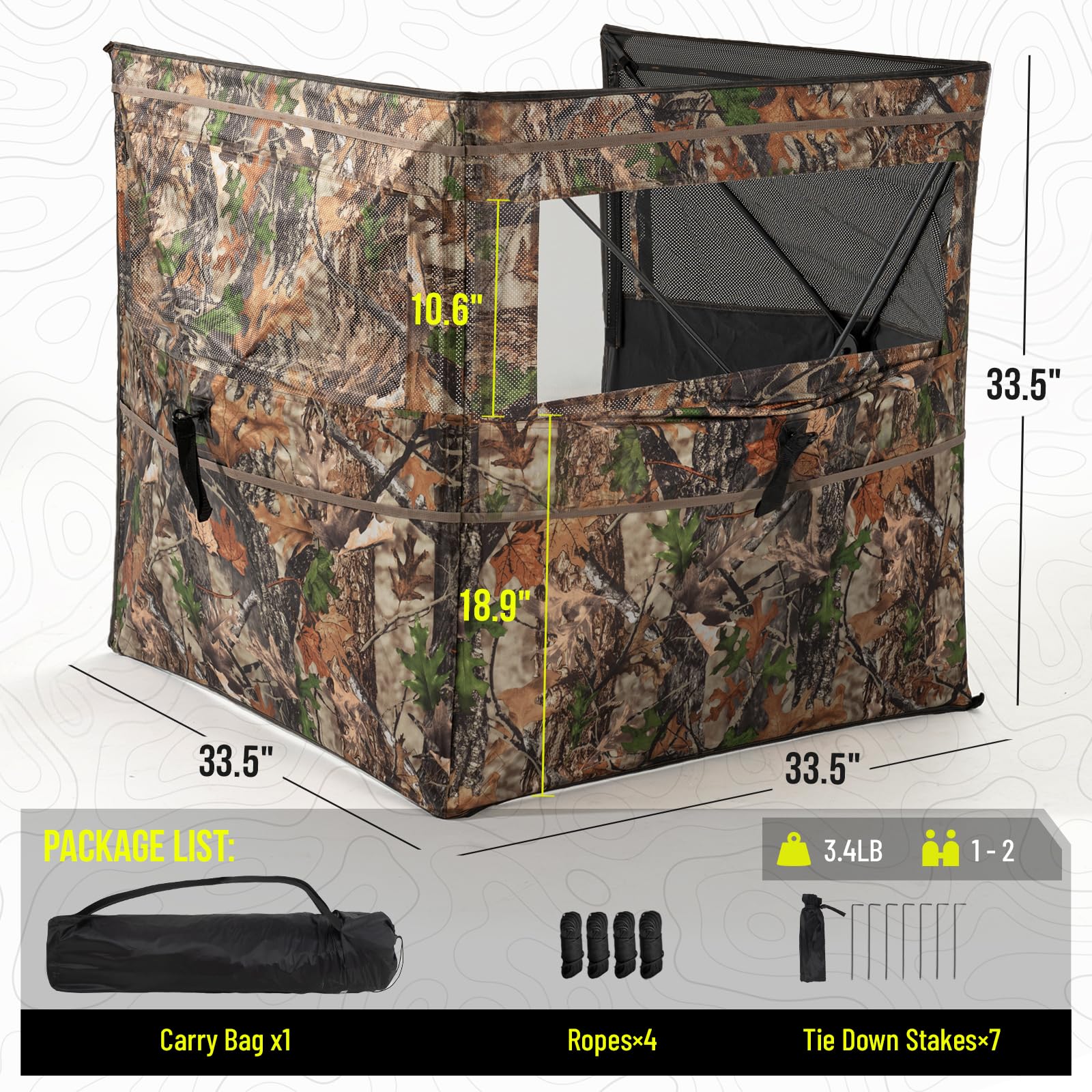HUNTSEN lightweight carry bag supports mobile hunting
