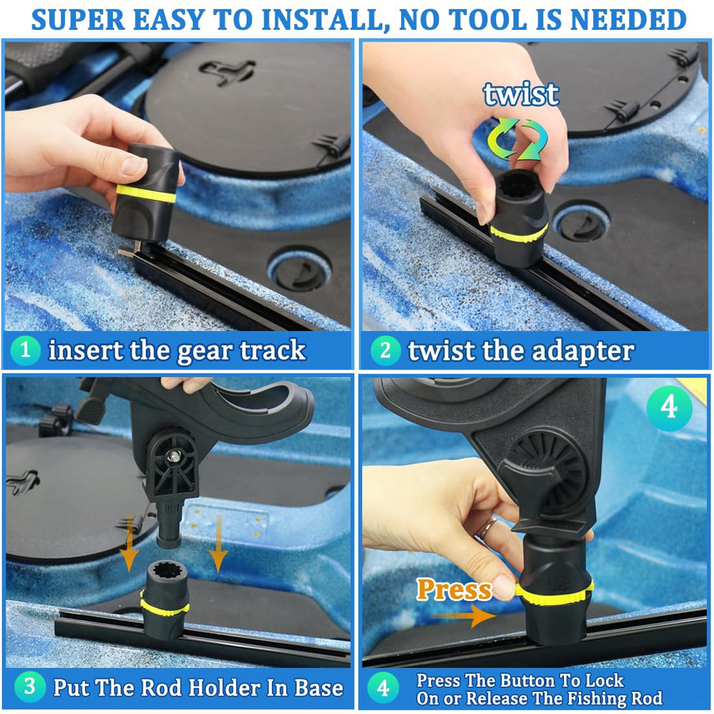 Huntury compatible with spinning, casting, and fly rods for versatile setups