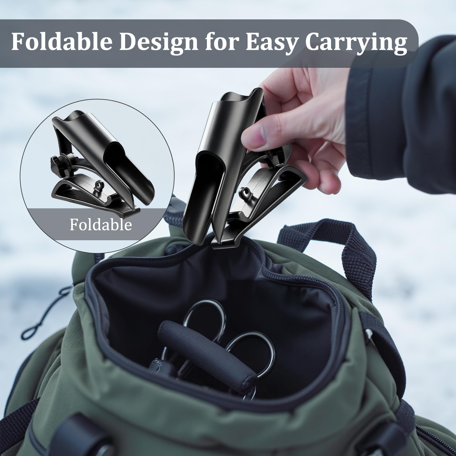 Durable waterproof plastic resists cold and wear.